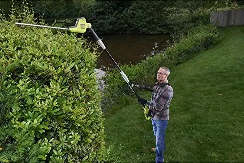 taille haie Ryobi électrique télescopique